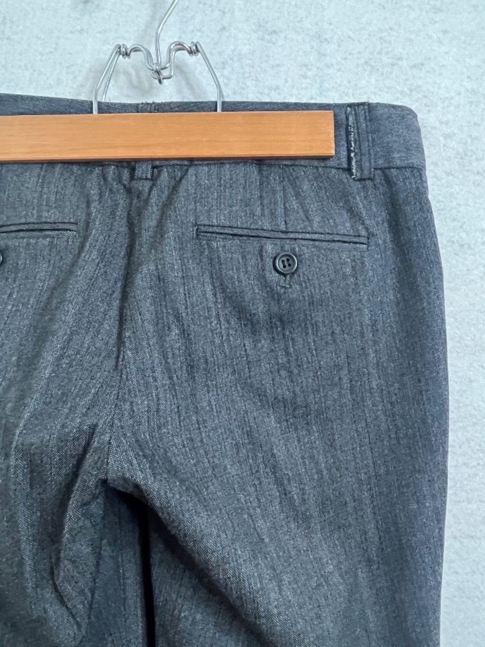 Theory Gray Wide Leg Dress Pants Trouser Size 14 - Picture 6 of 8